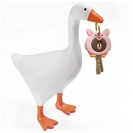 VOZUKO Cute Goose Magnetic Key Holder Rack, Eclectic Kawaii Duck Apartment House Room Home Decor Aesthetic Decorations Accessories Housewarming Gifts for Women Office Desk Bedroom Gadgets (large)