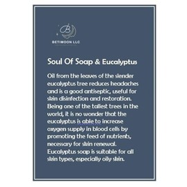 Soul Of Soap Eucalyptus& Handmade Soap Bars 100% Natural, Aromatherapy 4 Soaps Made in Latvia