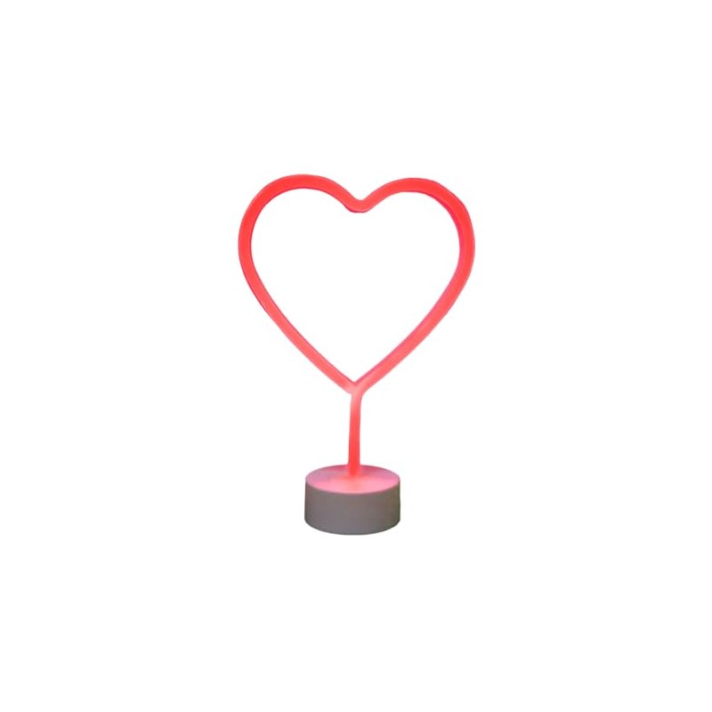 The Glowhouse Heart Neon Stand Light