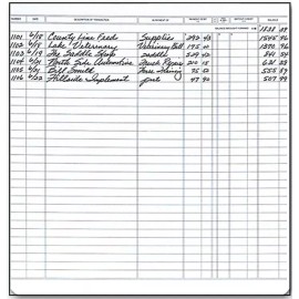 Deluxe 128051N Executive Deskbook Check Register 8 1/2 x 9" QTY 5