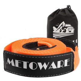 METOWARE Tow Strap 3'' × 20ft Recovery Strap, Heavy Duty Tow Straps with 35,000 lb Capacity, Triple Reinforced Loop Straps, Emergency Off Road Towing Rope, Extreme Water-Resistant (Bonus Storage Bag)