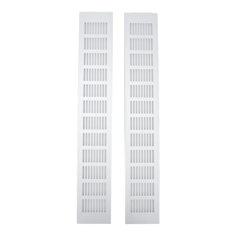 2 Pcs Air Vent Grille Aluminium Alloy Rectangular Ventilation Grill