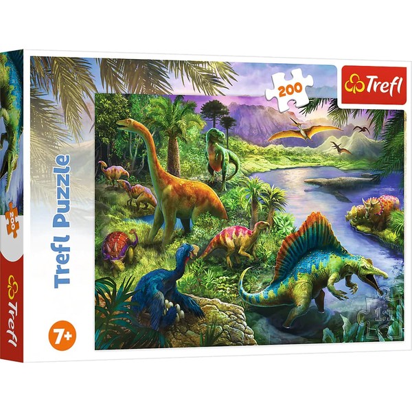 Trefl 13281 Dinosaur Puzzle 200 Pieces for Children from 7 Years