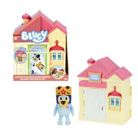 Bluey Play Date Plush Surprise, Plush Toy Surprise from the Animated Series, Follow the Steps and Reveal Your Plush Dress, Zebra or Queen, Includes 1 Sticker Set, Ages 3+