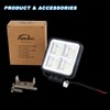 AUTOJARE 4 Inch LED Work Light 12 V Additional Headlight