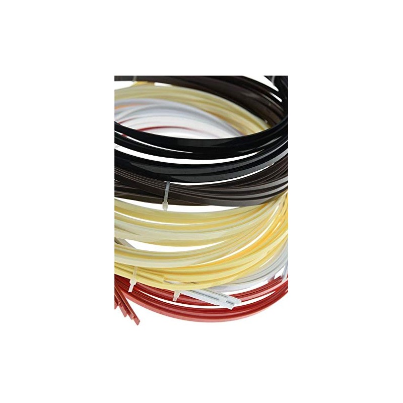 Dopro 5pcs Acoustic Classical Guitar Binding Purfling Strips ABS Binding