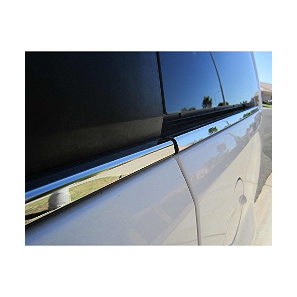 Upgrade Your Auto 4pc Chrome Window Sill Trim Overlay Stainless