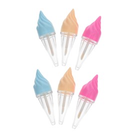 MERRYHAPY 6Pcs Transparent Lip Gloss Tubes DIY Lip Cream Containers for Travel for Crafting and Sharing with Friends Random Colors Random Color