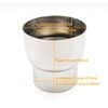 3" ID to 4"OD Exhaust Pipe Connector Stainless Steel Reducer