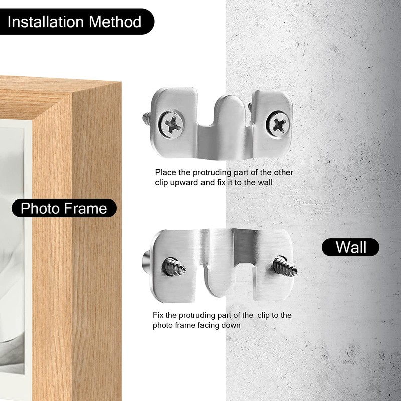 4 Pieces Flush Concealed Mount Bracket, Heavy Duty Flush Mount