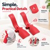 Plastic Shoe Helpers for Easy Shoe Wearing – 2-Piece Curved