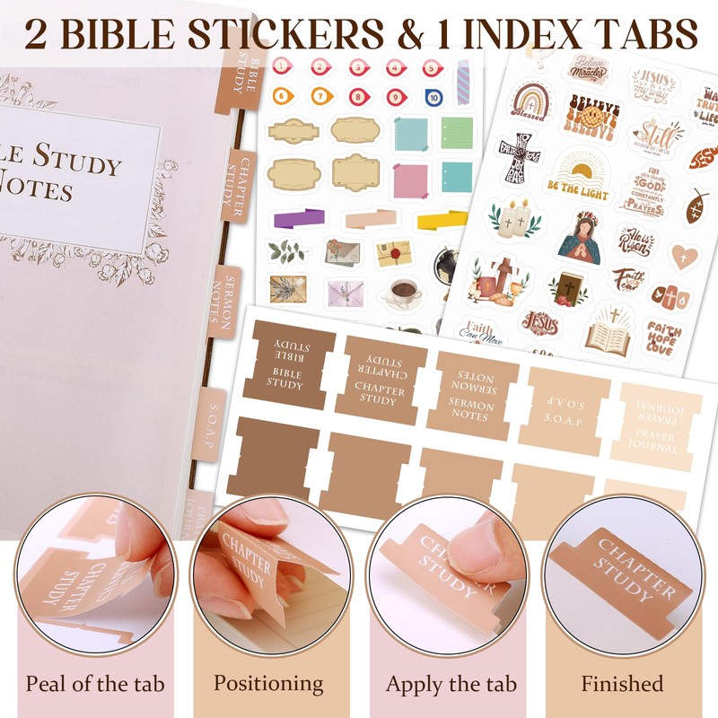 XKDOUS Bible Study Journal Church Notes Journal, Study Supplies Bible