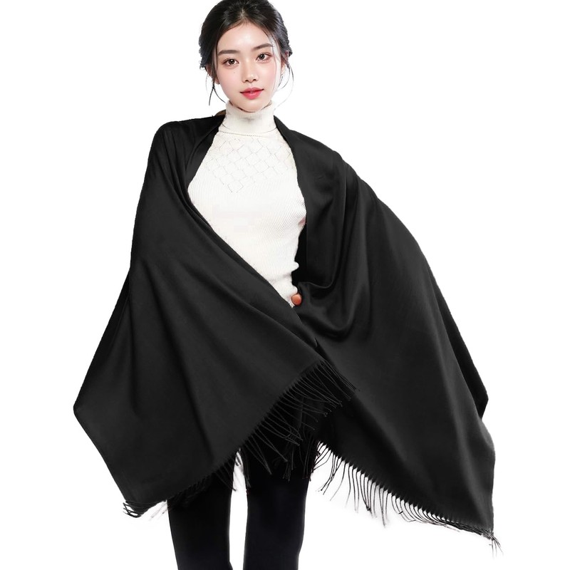 RIIQIICHY Scarf, Women's Scarf, Large Scarf, Weddings, Cashmere Touch, Solid,