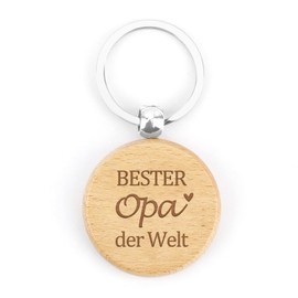 JoyrnalK Father's Day Gift for Grandpa Gift Birthday Gift Father's Day Grandpa Gifts for Grandpa Gift Grandpa Birthday Best Grandpa Gift Keyring Grandpa Gift Christmas, Woodenkeychain-yeye3, Unit size