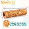 4 Pcs 9 Inch Textured Paint Roller Covers Mud Rollers