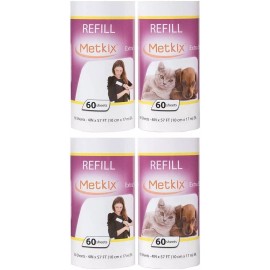 Metkix Refill for Metkix Lint Rollers 4 Pack (Total 240 Sheets)
