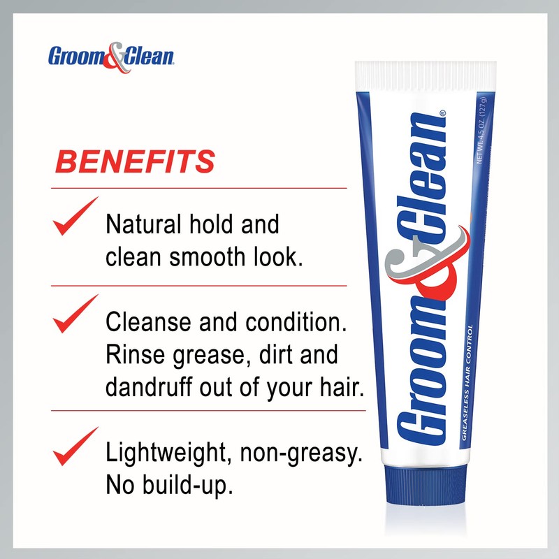 Groom & Clean Hair Styling Product - Men's Grooming Cream