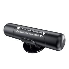 Car Safe Hammer Window Glass Breaker with Seatbelt Cutter, Under Water Emergency Escape Tool, Aluminum Alloy Safehammer with Drive Safe Reminder (Black)