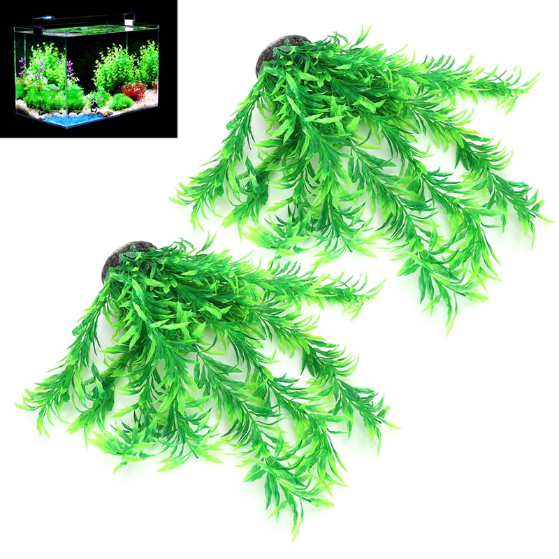 Aquarium Decoration Artificial Water Plants for Fish Tank Landscape Green