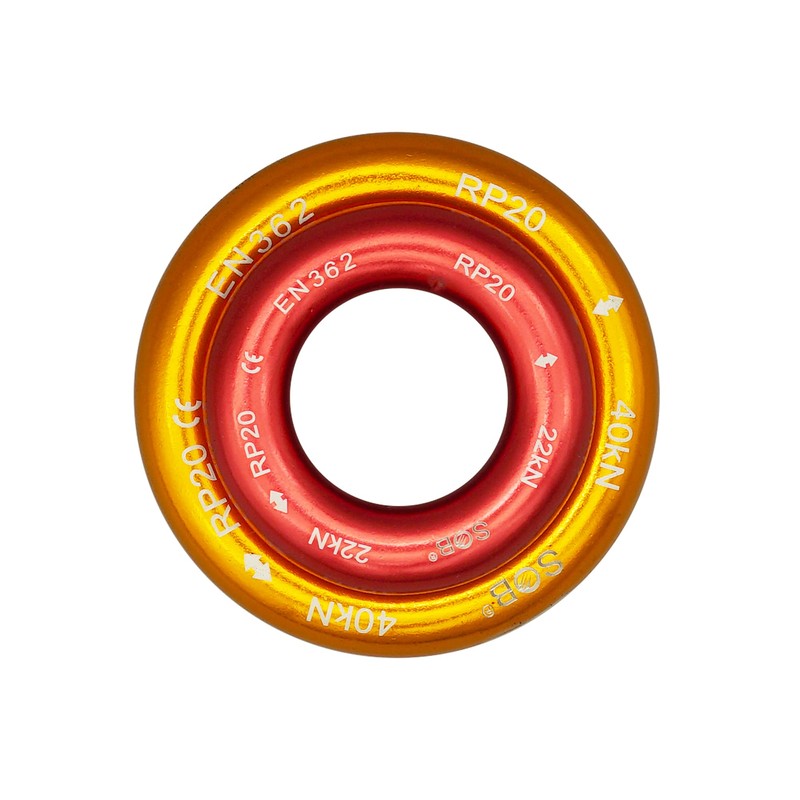 SOB Aluminum Rappel Ring Climbing Ring 40KN/22KN Pack of 2