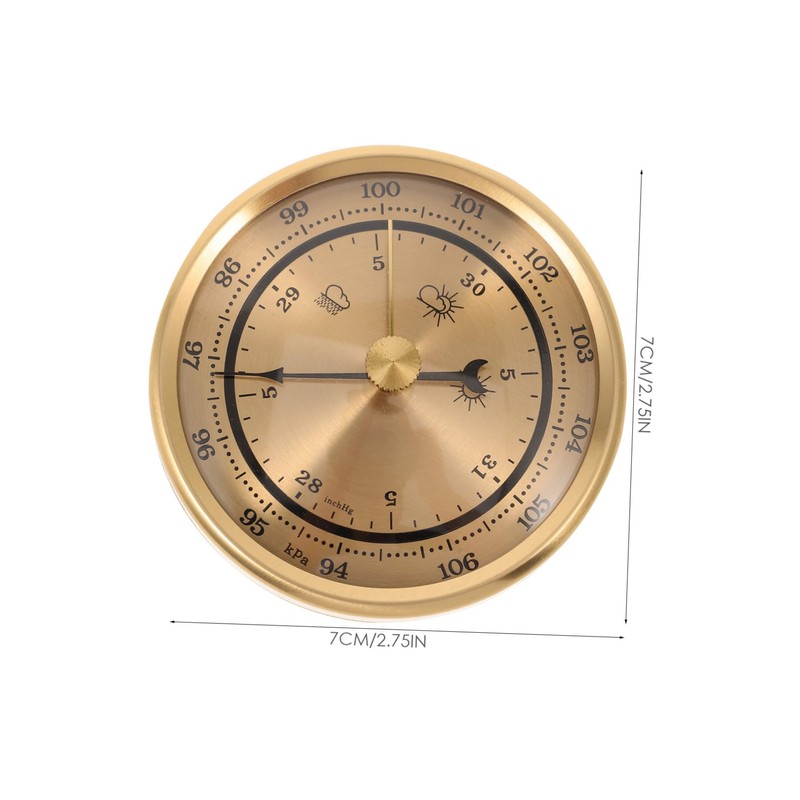 Kisangel 5pcs Accurate Barometer Home Dial Display Air Pressure Gauge