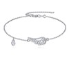 URONE Angel Wing Bracelet for Women 925 Sterling Silver Angel