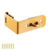Door Lock Hasp Latch, 90 Degree Solid Iron Safety Packlock