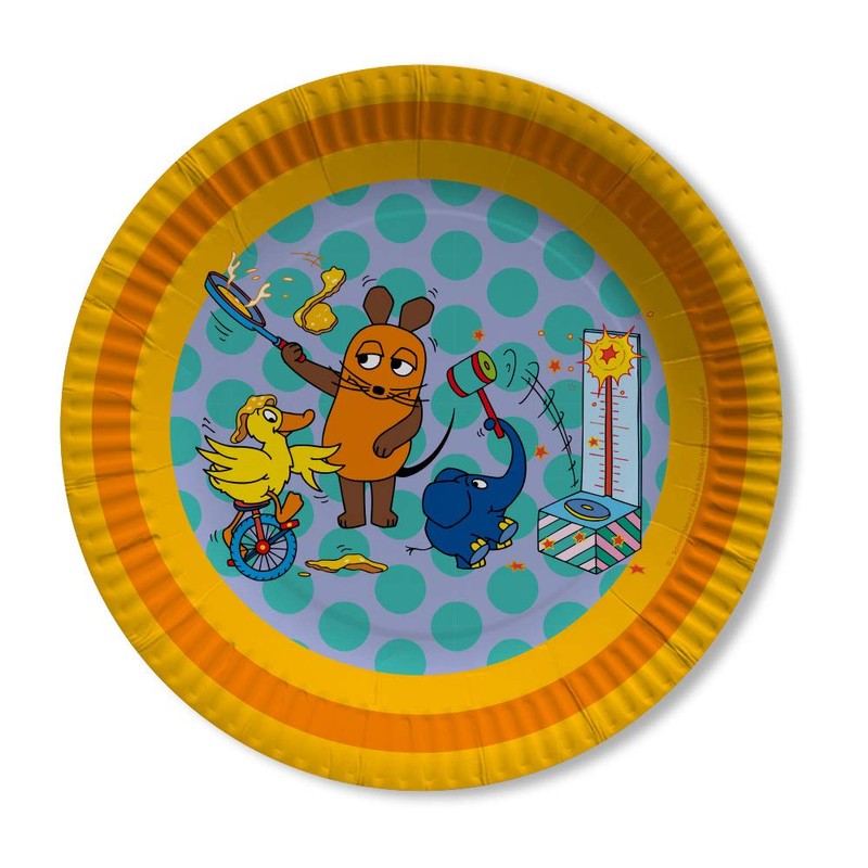 dh-konzept/spielum 68-Piece Party Set - The Mouse - Plates Cups