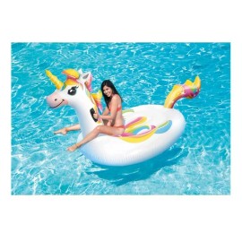 INTEX Inflatable Mega Unicorn Island Ride-On Swimming Pool Large Water Float