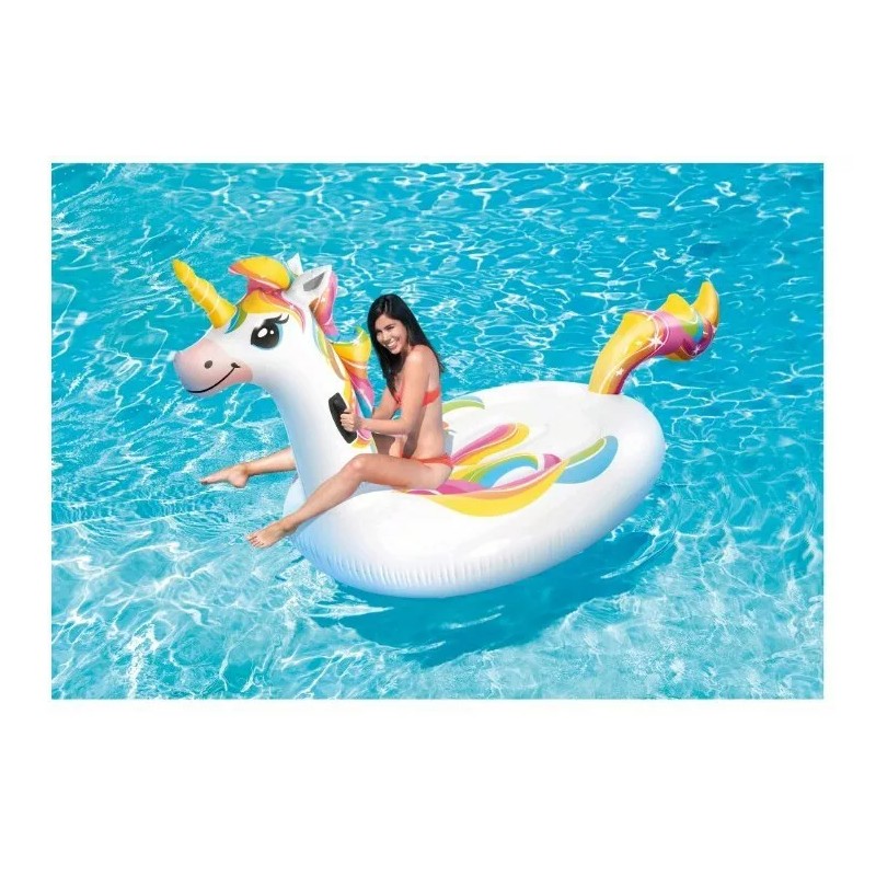 INTEX Inflatable Mega Unicorn Island Ride-On Swimming Pool Large Water