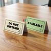 Do Not Disturb Desk Sign, Double Sided PVC Table Tent