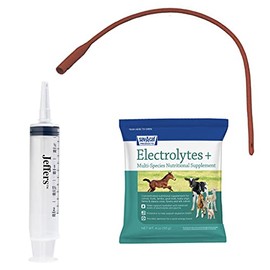 LBH Market Weak Lamb and Goat Kid Feeding Kit 1- Tube (14Fr), 1-Syringe (60 ML), Electrolytes +
