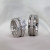 TWO RINGS Wedding Ring Sets His And Hers Promise Ring