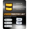 RUXIFEY Sequential Switchback Side Mirror Marker Lights Smoked Turn Signal