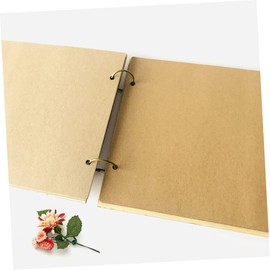 iplusmile 1Pc Pages Wooden Guest Book for Wedding Retro DIY Sign in Book for Engagement and Ceremony for Guest Registry for Wedding Reception and Anniversary