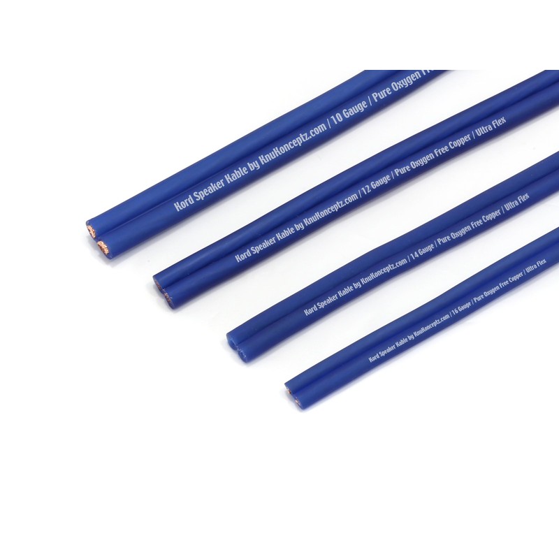 KnuKonceptz Kord Kable 10 Gauge Copper Speaker Wire 5'