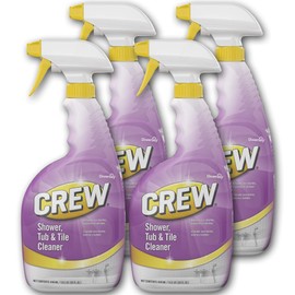 Diversey - CBD540281 Crew Shower, Tub and Tile Cleaner 32 oz./946 mL Capped Spray Bottles (Pack of 4)