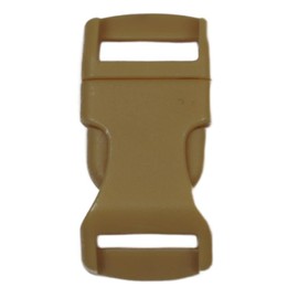 BORED? PARACORD! 1/2 Plastic Buckle - Great For Paracord, Purses, Backpacking Gear - Tan 5 Pack