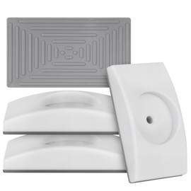 AOMIG Baby Gate Wall Protector, 4 Pcs Stair Gate Extension Baby Gate Wall Protector, Safety Wall Guard Protector Pads for Protecting Stair, Door, Wall Surface, Babies & Pets Safety - Rectangle