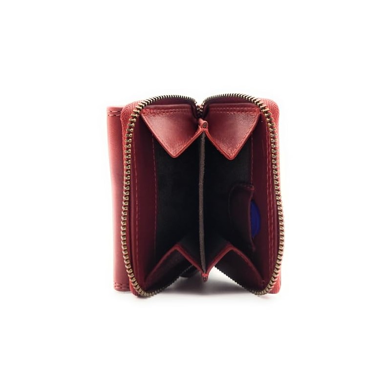 Genuine Leather Compact Wallet for Men & Women - Small