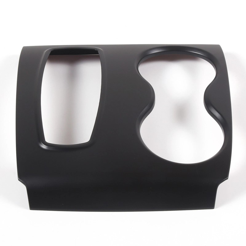 car-attention Matt Black Central Gear Shift Panel Cup Holder Cover