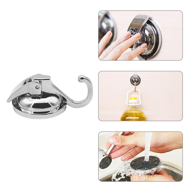 Pamtns Hooks No Drilling Suction Cup 2 Pieces Vacuum Suction