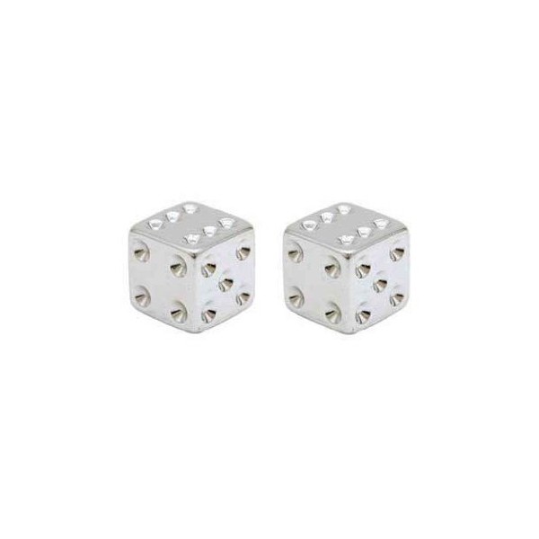 Lowrider Dice Valve Caps Chrome.