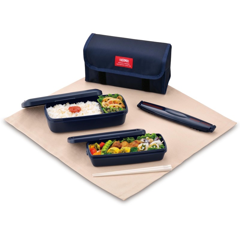 Thermos DJB-906W DPNV Lunch Box, 2-Tier, Fresh Lunch Box, 30.4