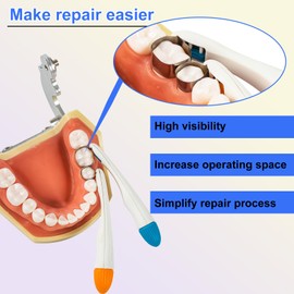 SMILEHEVEN Orthodontic Dental Matrix-Profect Bands Dental Sectional Matrix System Metal Restoration Matrix Bands Yellow/Red/Blue/Green (50PCS-Green-Curved-6mm)