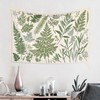 Botanical Polyester Fabric Tapestry Floral With Green White Spring Wall