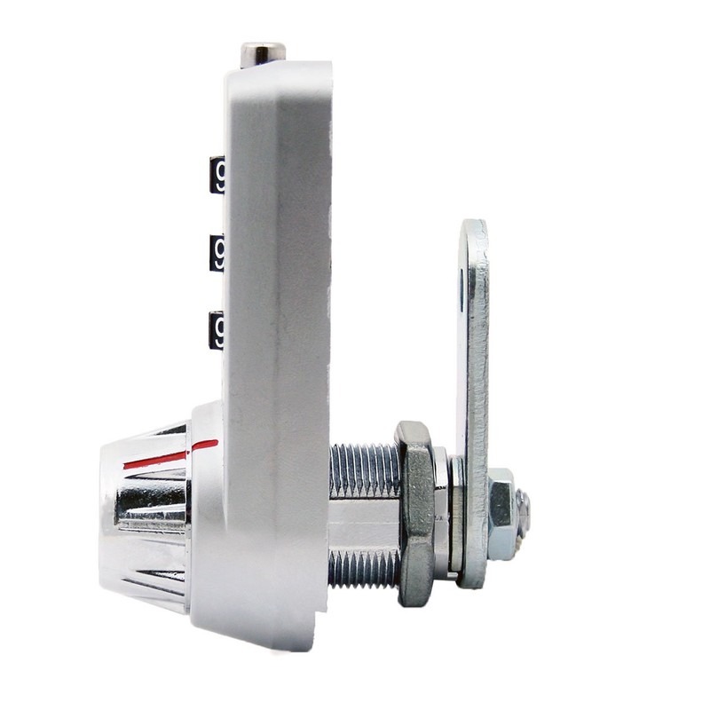 3 Dial Combination Cam Lock with MK Override Key, 5/8"