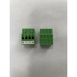DiNector Phoenix Connector Green, DN-4 Straight Plug 4 pin - 5.08mm, 22-14 AWG.Lot of (2)