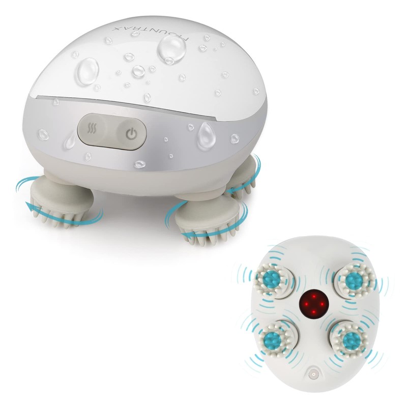 MOUNTRAX 5 in 1 Electric Scalp Massager, Portable Heated Head