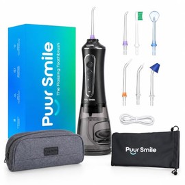 Puur Smile Irrigador Dental Profesional de Agua – Cuidado dental avanzado para una boca, encías y dientes más saludables – Irrigador bucal impermeable